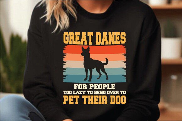 Great Dane Retro Vintage Funny Dog SVG