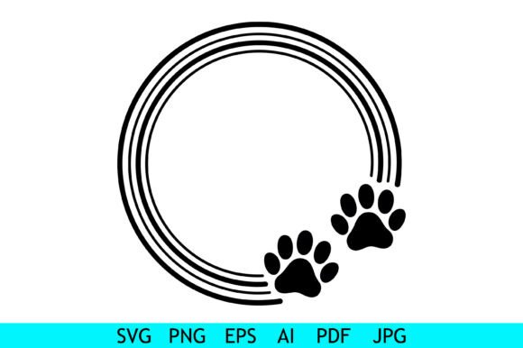 Paw Prints Round Frame Silhouette: A Practical Review