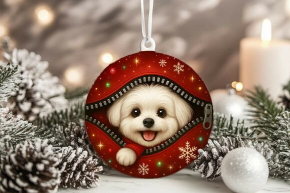 Xmas Zipper Labrador Retriever Ornament